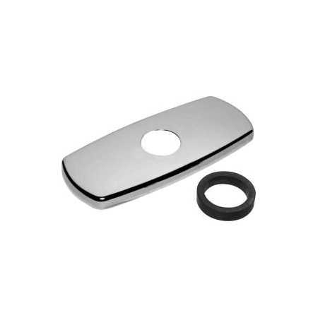 Sloan Trim Plate Kit With Spacer For 4" Single Hole Faucets, Chrome Finish 362011